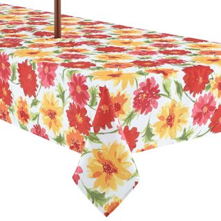 Summer Dahlia Umbrella Indoor/Outdoor Tablecloth