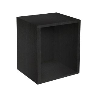 WAY BASICS Stackable Storage Cube Plus, Black