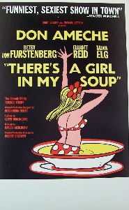 Theres a Girl in My Soup (Original Theatre Window Card)