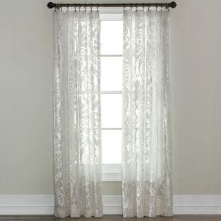 ROYAL VELVET Ravenna Rod Pocket Sheer Panel, Coffee Bean