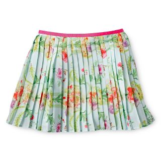 TED BAKER Baker by Floral Pleated Skirt   Girls 6 14, Pale Mint, Girls