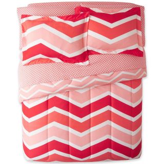Camden 7 pc. Complete Bedding Set with Sheets, Coral