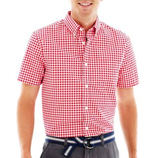 Gingham Shirt, Red, Mens