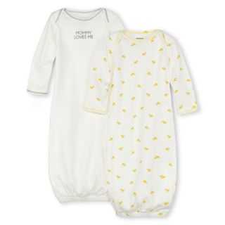 Carters 2 pk. Sleep Gowns, Ivory, Ivory