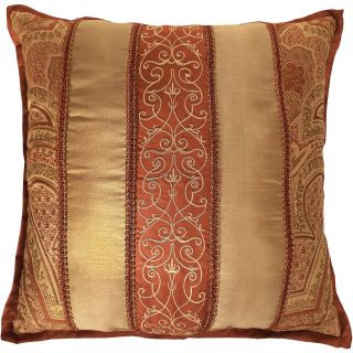 Valencia Square Decorative Pillow, Garnet (Red)