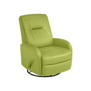 Best Chairs, Inc. Modern PerformaBlend Swivel Glider Recliner, Honeydew