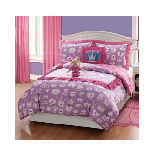 Dollie & Me Pretty Princess Reversible Comforter Set with Doll, Girls
