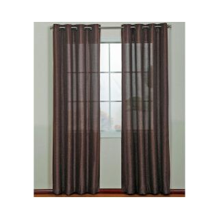 Lancer Grommet Top Curtain Panel, Chocolate (Brown)