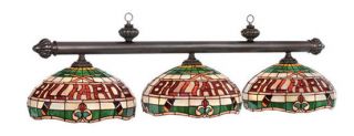 Billiard Stained Glass Pool Table Light