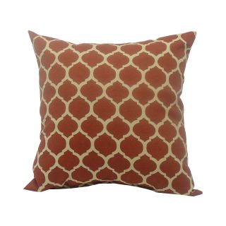Courtyard Trellis Decorative Pillow, Orange