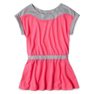 Total Girl Colorblock Tunic   Girls 6 16 and Plus, Pink, Girls