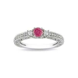 Pink Diamond, 1/2 CT. T.W. Ring, White/Gold, Womens