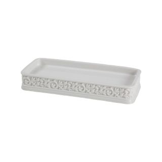 Creative Bath Cosmopolitan Ceramic Tray, White