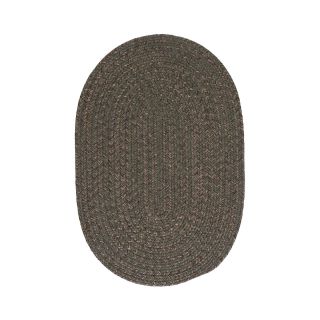 Grafton Tweed Reversible Braided Oval Rugs, Olive