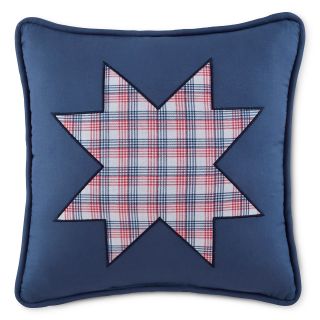 Home Expressions Honor & Grace Square Decorative Pillow, Navy