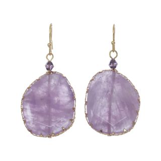 ROX by Alexa Purple Cape May & Glass Framed Earrings, Womens