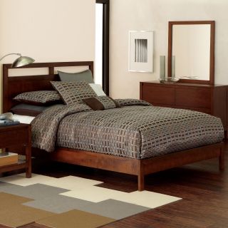 Linear Light Walnut Stained 5 pc. Bedroom Set