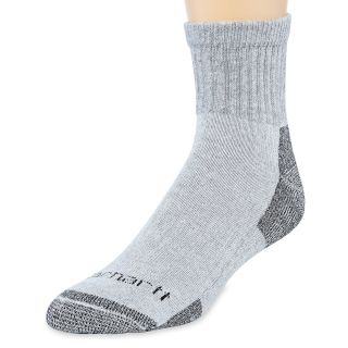 Carhartt 3 pk. All Season Quarter Socks, Grey, Mens