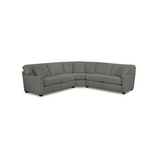 Possibilities Sharkfin Arm 3 pc. Right Arm Sofa Sectional with Sleeper, Raven