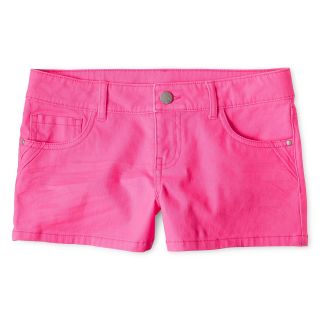 Total Girl Twill Shorts   Girls 6 16 and Plus, Pink, Girls