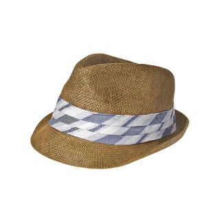 ARIZONA Pleated Band Trilby Hat, Brown, Mens