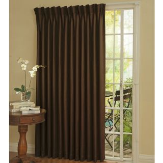 Eclipse Back Tab/Pinch Pleat Thermal Blackout Patio Door Curtain Panel,