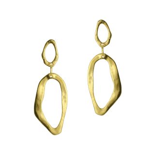 KJL by KENNETH JAY LANE 20K Gold Plated Link Earrings, Womens