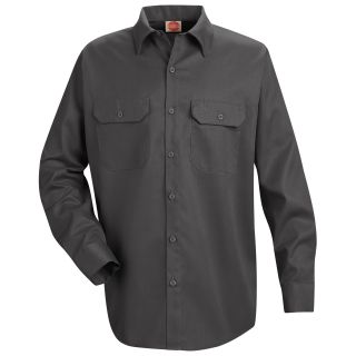 Red Kap ST52 Utility Uniform Shirt, Black, Mens