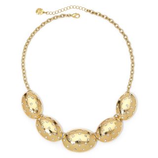 MONET JEWELRY Monet Gold Tone Crystal Collar Necklace