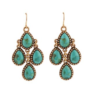 Art Smith by BARSE Turquoise Droplet Earrings, Womens