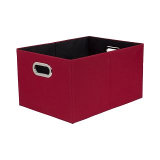 Creative Bath Fold N Store Tote Hamper, Red