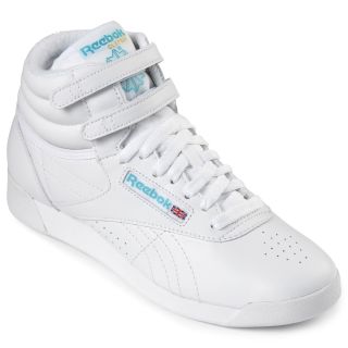 Reebok Freestyle Womens High Top Sneakers, White