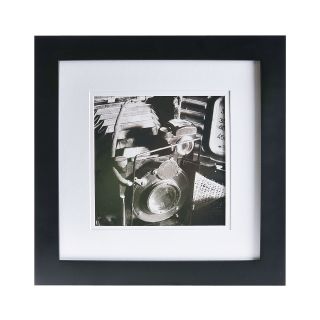 Gallery Solutions 8x8 Matted Picture Frame, Black