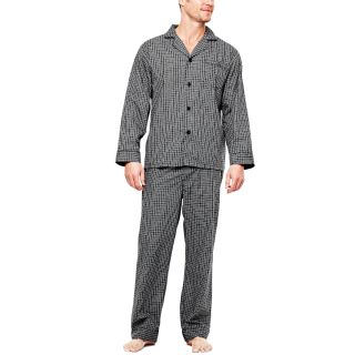 Hanes Pajama Set   Big and Tall, Black, Mens