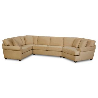 Possibilities Roll Arm 3 pc. Left Arm Sofa Sectional, Gold