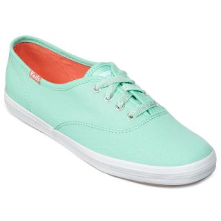 Keds Champion Canvas Lace Up Sneakers, Teal, Womens