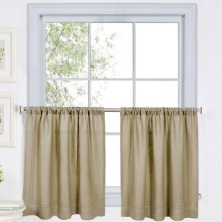 Cameron Rod Pocket Window Tiers, Linen