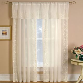 Addison Rod Pocket Sheer Panel, Ivory