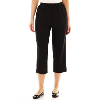 Cabin Creek Pull On Pocket Cropped Pants, Black, Womens