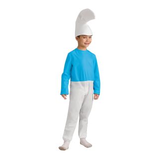 The Smurfs Child Costume, Blue/White, Boys