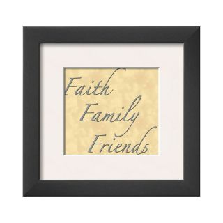 ART Words to Live By Faith Family Friends Framed Print Wall Art