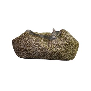Kitty Cuddle Cube Cat Bed, Leopard