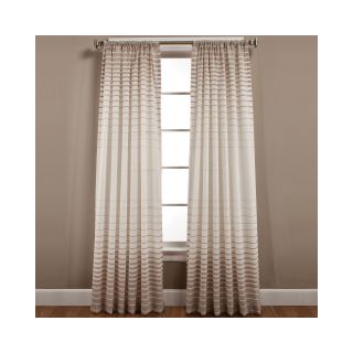 Side Step Rod Pocket Curtain Panel, Toffee