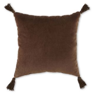 ROYAL VELVET Colebrook 18 Square Decorative Pillow, Brown