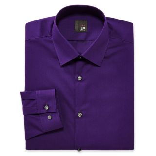 JF J.Ferrar JF J. Ferrar Easy Care Dress Shirt   Super Slim, Purple, Mens