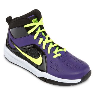 Nike Hustle D6 Grade School Boys Basketball Shoes, Dkprp/volt/bk/wt 5, Boys