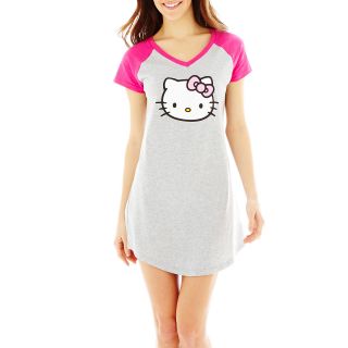 Hello Kitty Night Shirt, Gray, Womens