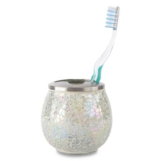ROYAL VELVET Crystal Toothbrush Holder, Mint (Green)
