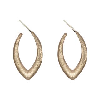 dom by dominique cohen Gold Tone Textured Dagger Hoop Earrings, Womens