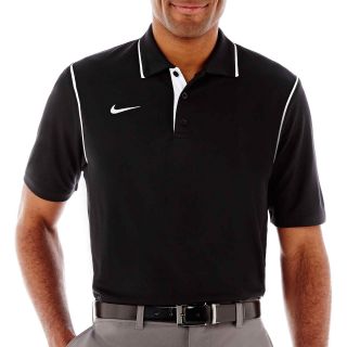 Nike Dri FIT Polo, Black/White, Mens